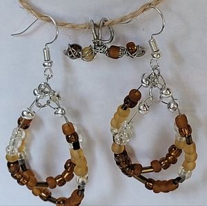 Earrings and ear cuff